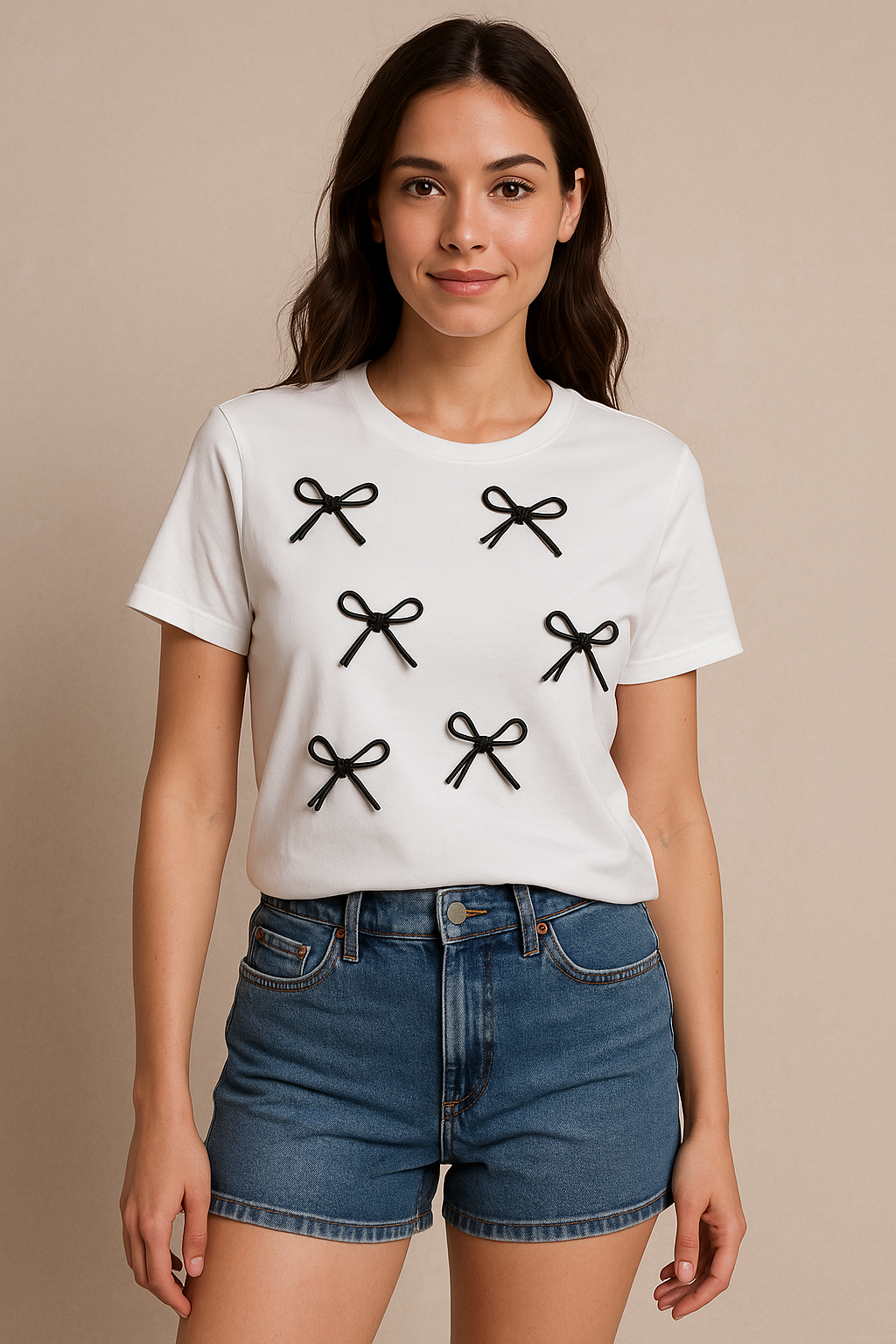 Bow style t-shirt